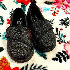 Toms - Kids Tiny Black Glittet